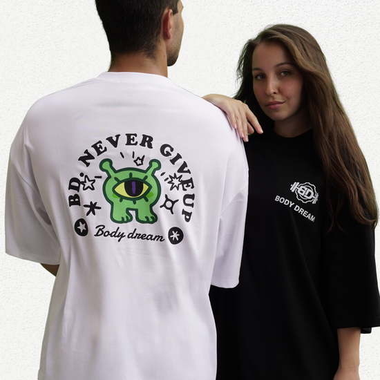 Eye of Focus White Oversized T-Shirt