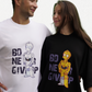 Never Give Up Robot Edition White Oversized T-Shirt