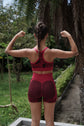 BodyDream Seamless Red Sculpting Activewear Set