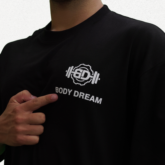 BodyDream Signature Black Oversized T-Shirt